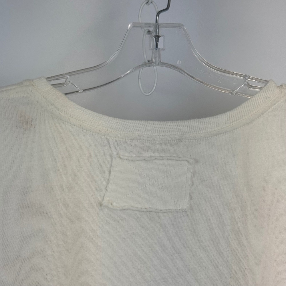 Anthropologie Cream Short Sleeve Tee with Red Cat Embroideries - Picture 14 of 14